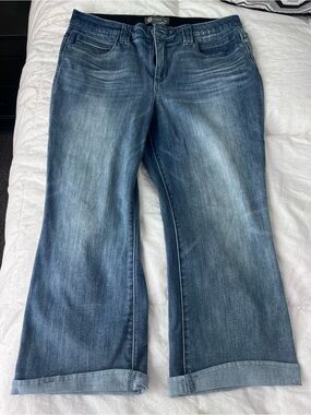 Democracy Women's Faded Blue Cropped Jeans
